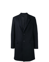 Темно-синее длинное пальто от AMI Alexandre Mattiussi