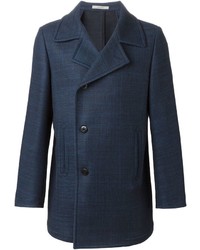 Темно-синее длинное пальто от Boglioli