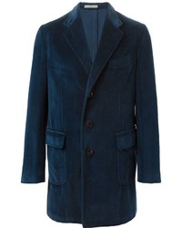 Темно-синее длинное пальто от Boglioli