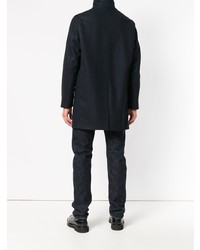 Темно-синее длинное пальто от MACKINTOSH