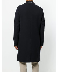 Темно-синее длинное пальто от Joseph