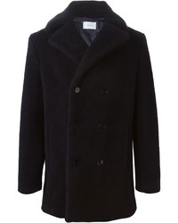 Темно-синее длинное пальто от Carven