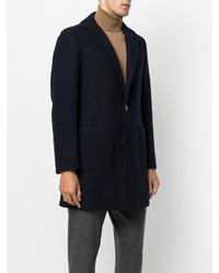 Темно-синее длинное пальто от Eleventy