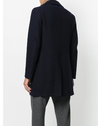 Темно-синее длинное пальто от Eleventy