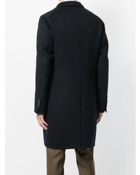 Темно-синее длинное пальто от Boglioli