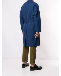 Темно-синее длинное пальто от TOMORROWLAND