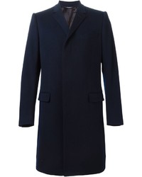 Темно-синее длинное пальто от Dolce & Gabbana