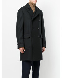 Темно-синее длинное пальто от Gabriele Pasini