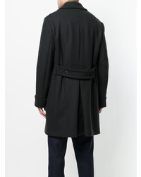 Темно-синее длинное пальто от Gabriele Pasini