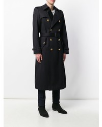 Темно-синее длинное пальто от Givenchy