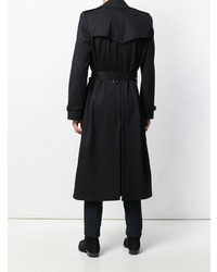 Темно-синее длинное пальто от Givenchy