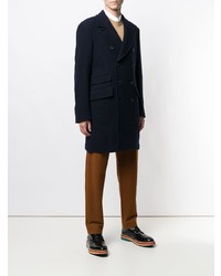 Темно-синее длинное пальто от Hackett