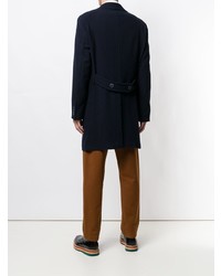 Темно-синее длинное пальто от Hackett