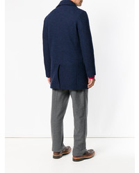 Темно-синее длинное пальто от Eleventy