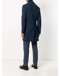 Темно-синее длинное пальто от Etro