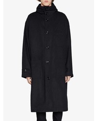 Темно-синее длинное пальто от Gucci