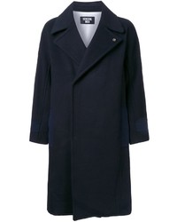 Темно-синее длинное пальто от General Idea