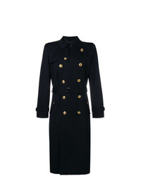 Темно-синее длинное пальто от Givenchy