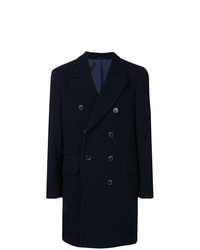 Темно-синее длинное пальто от Hackett
