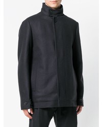 Темно-синее длинное пальто от Stephan Schneider