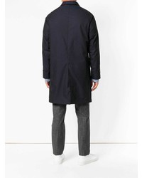 Темно-синее длинное пальто от Burberry