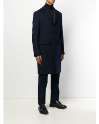 Темно-синее длинное пальто от Joseph