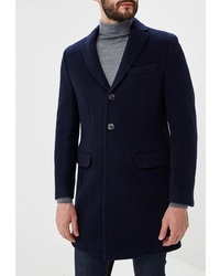 Темно-синее длинное пальто от Marc O'Polo