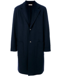 Темно-синее длинное пальто от Marni