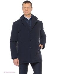 Темно-синее длинное пальто от MEXX