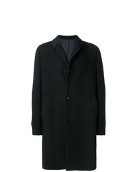 Темно-синее длинное пальто от Mp Massimo Piombo