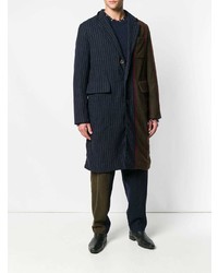 Темно-синее длинное пальто от Uma Wang