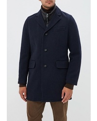 Темно-синее длинное пальто от s.Oliver