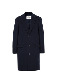 Темно-синее длинное пальто от Salle Privée
