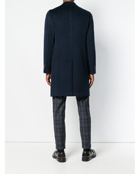 Темно-синее длинное пальто от Boglioli