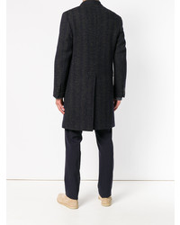 Темно-синее длинное пальто от Etro