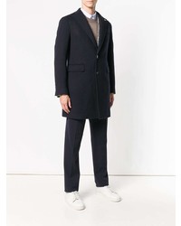 Темно-синее длинное пальто от Tagliatore