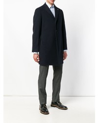 Темно-синее длинное пальто от Tagliatore