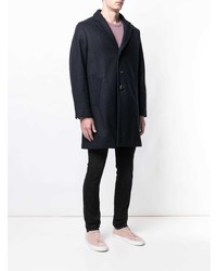 Темно-синее длинное пальто от Barena