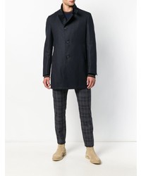 Темно-синее длинное пальто от Tagliatore