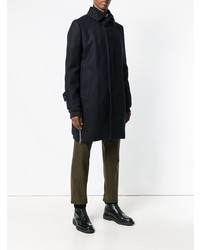 Темно-синее длинное пальто от Sacai