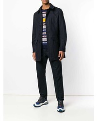 Темно-синее длинное пальто от Junya Watanabe MAN