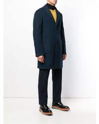 Темно-синее длинное пальто от Etro