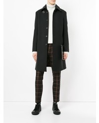 Темно-синее длинное пальто от Loveless