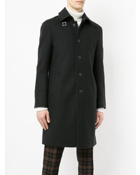 Темно-синее длинное пальто от Loveless