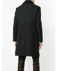 Темно-синее длинное пальто от Loveless