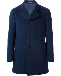 Темно-синее длинное пальто от Tagliatore