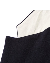 Темно-синее длинное пальто от TOMORROWLAND