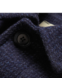 Темно-синее длинное пальто от Oliver Spencer