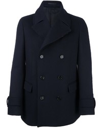 Темно-синее длинное пальто от Z Zegna