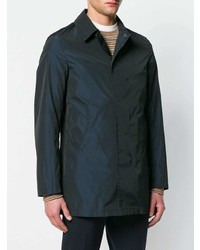 Темно-синее длинное пальто от Sealup